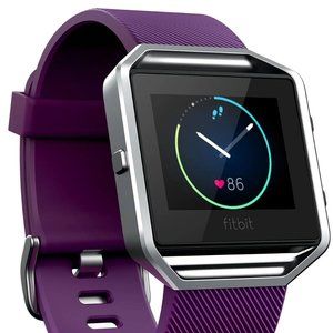 Fit Bit Blaze with purle and rose gold bands